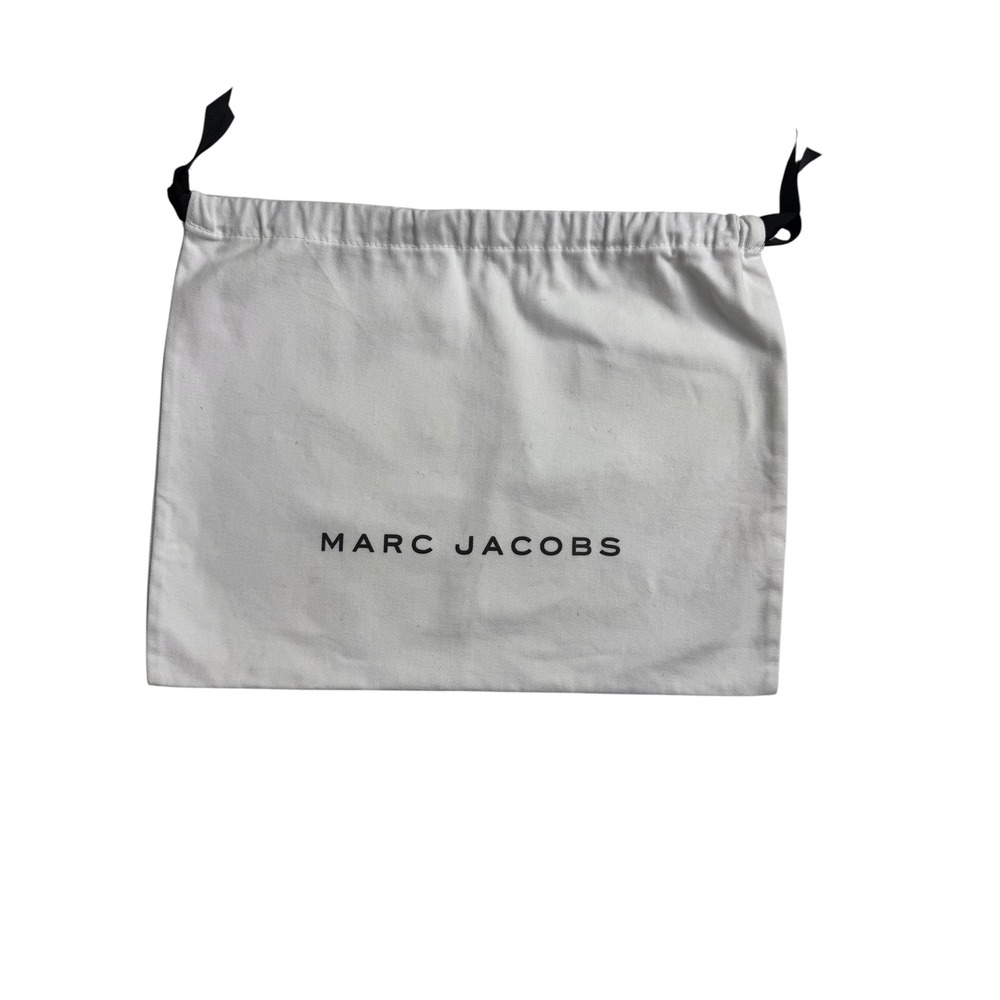 Marc Jacobs White Cotton Twill Drawstring Dust Bag for Handbags